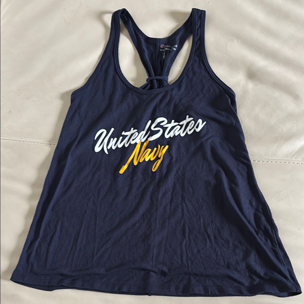 NWOT Blue Navy Racerback Tank